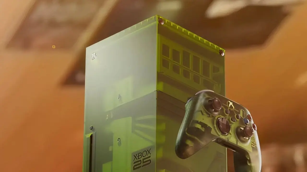 Logotipo verde de Xbox sobre fondo negro