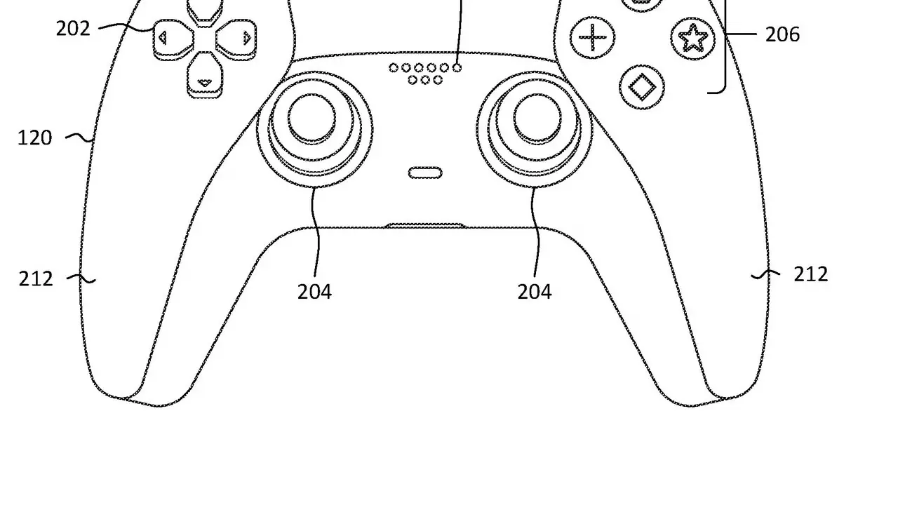 Immagine del brevetto del controller PS5 2