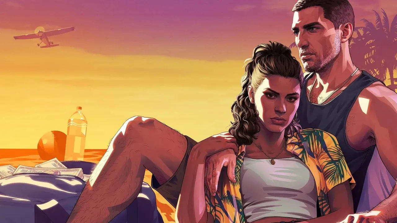 日没時のバイスシティを示す公式 GTA 6 アート。