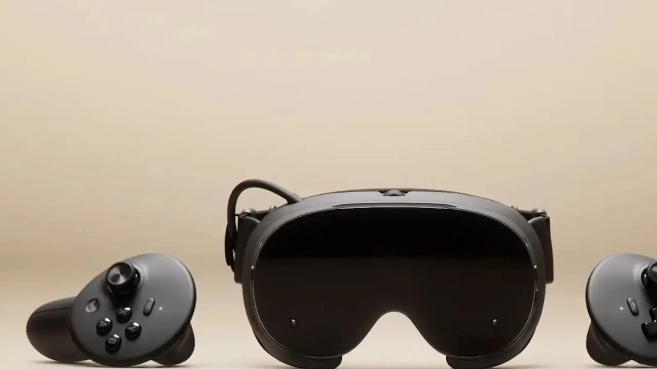 Valve Steam Frame-afbeelding met controllers voor media