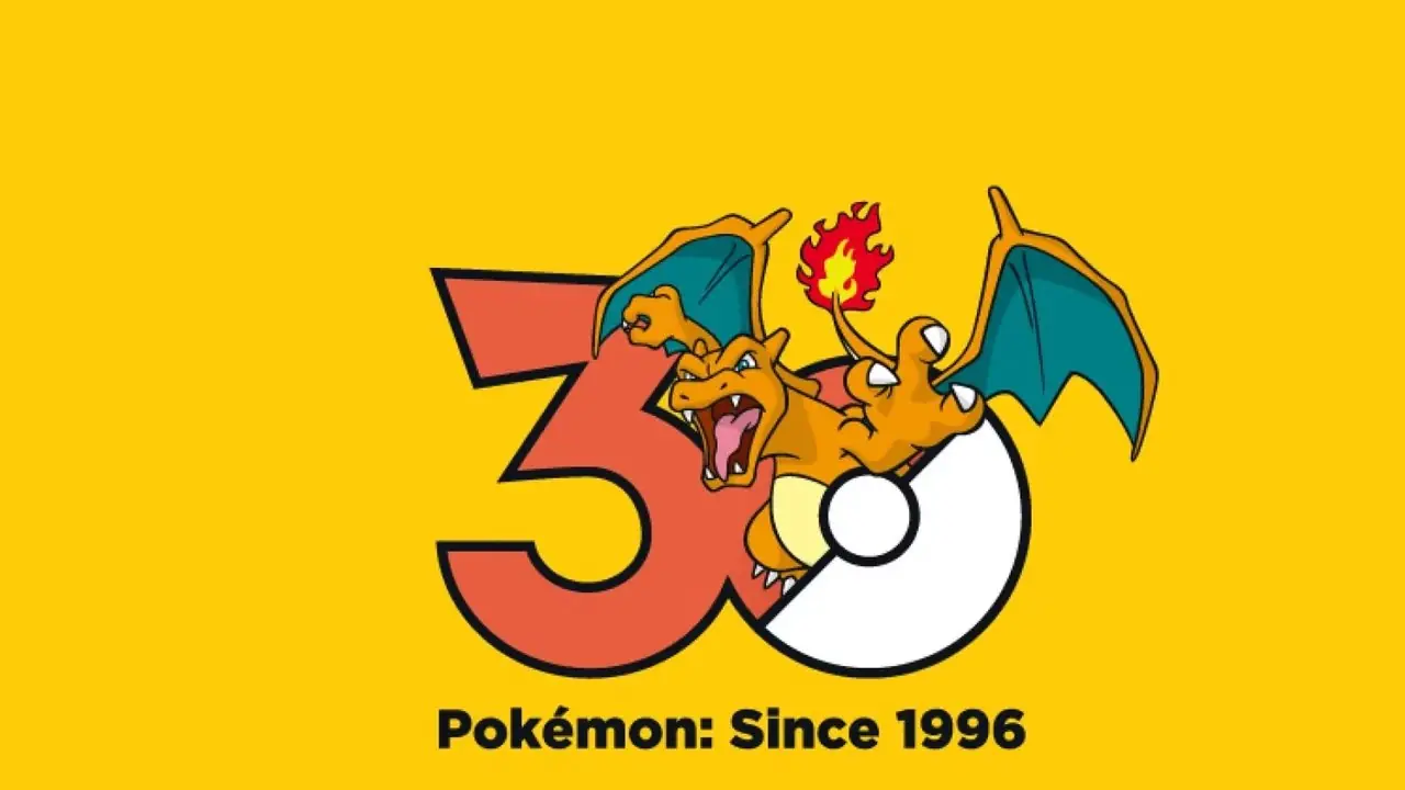 pokemon-30º-aniversario-logotipo-charizard pokemon-30º-aniversario-logotipo-charizard