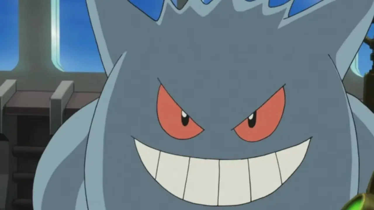 gengar pokemon anime czerwony i niebieski