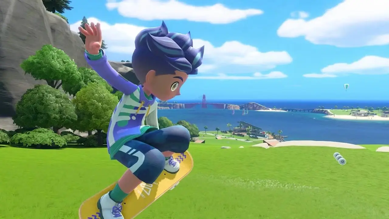 Et bilde fra Bubbly Basin DLC for Pokemon Pokopia, som viser Ditto sammen med en gruppe Water Pokemon.