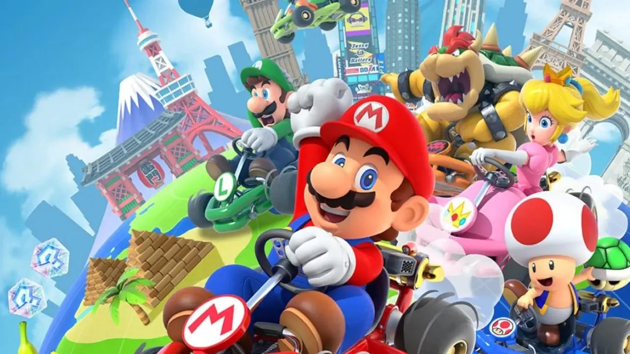 Mario Kart Tour Mario y Peach Racing