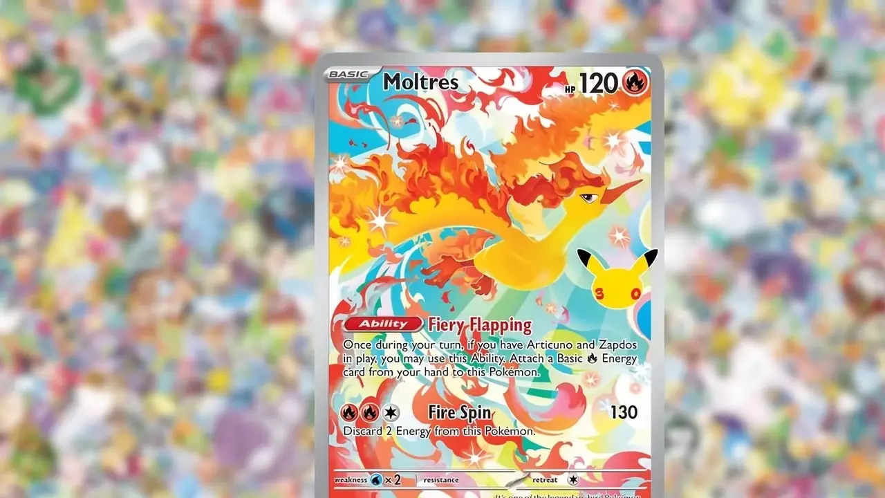 Zapdos fra Pokemons 30th Celebration-utvidelse