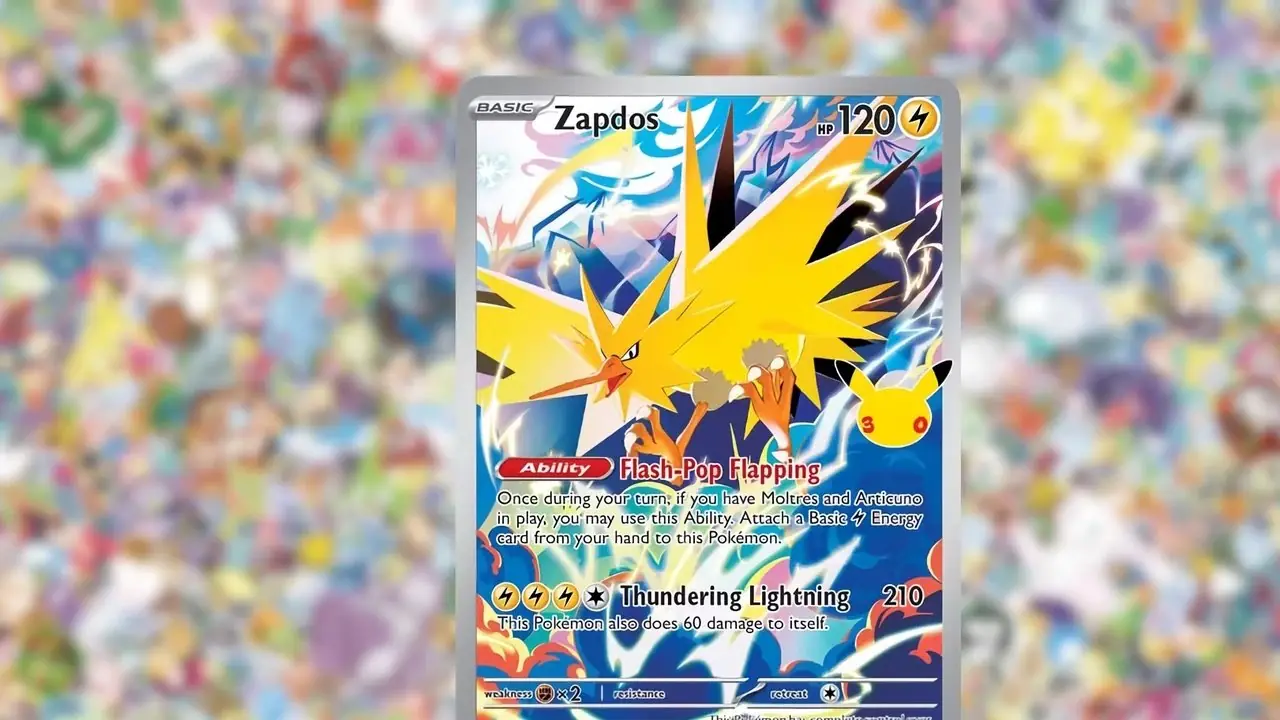 Pokemon'un 30. Kutlama genişletmesinden Articuno
