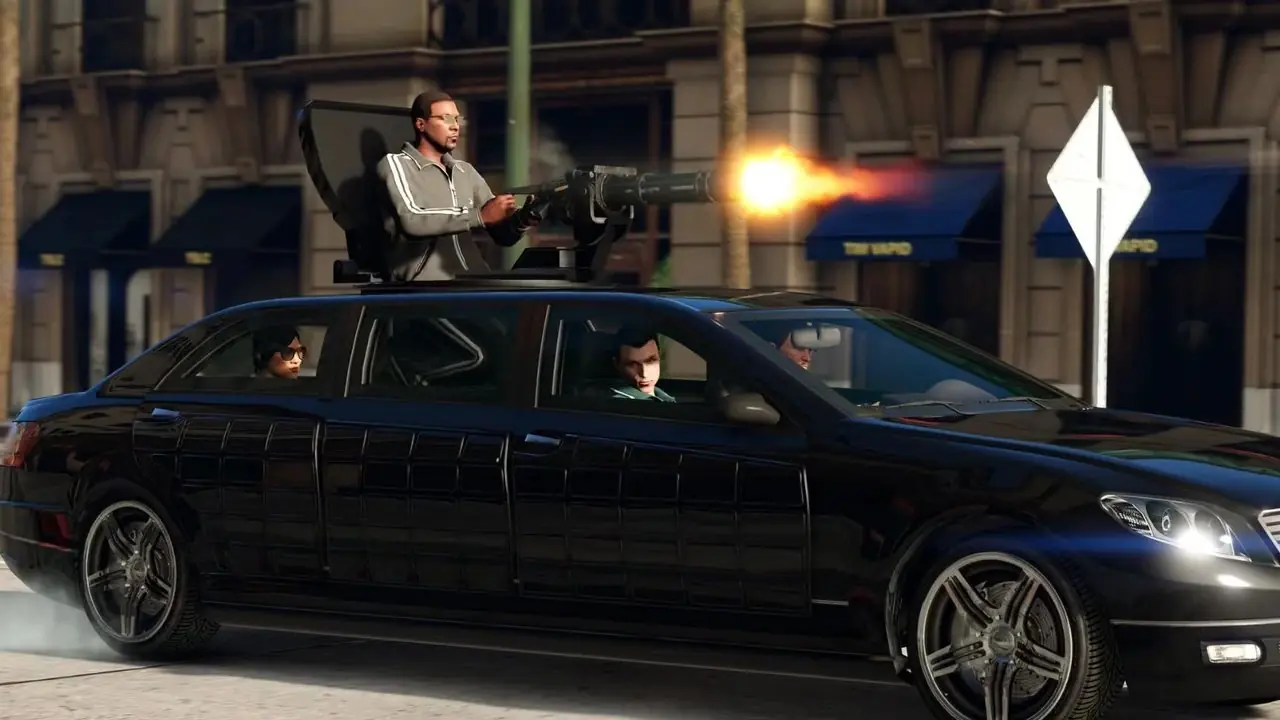 Trevor prende fuego a un coche - Grand Theft Auto 5