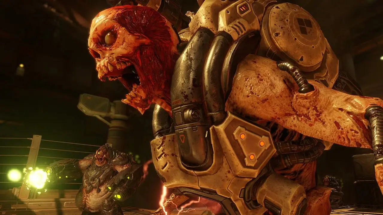 Luchando contra Cacodemons en el infierno - Doom