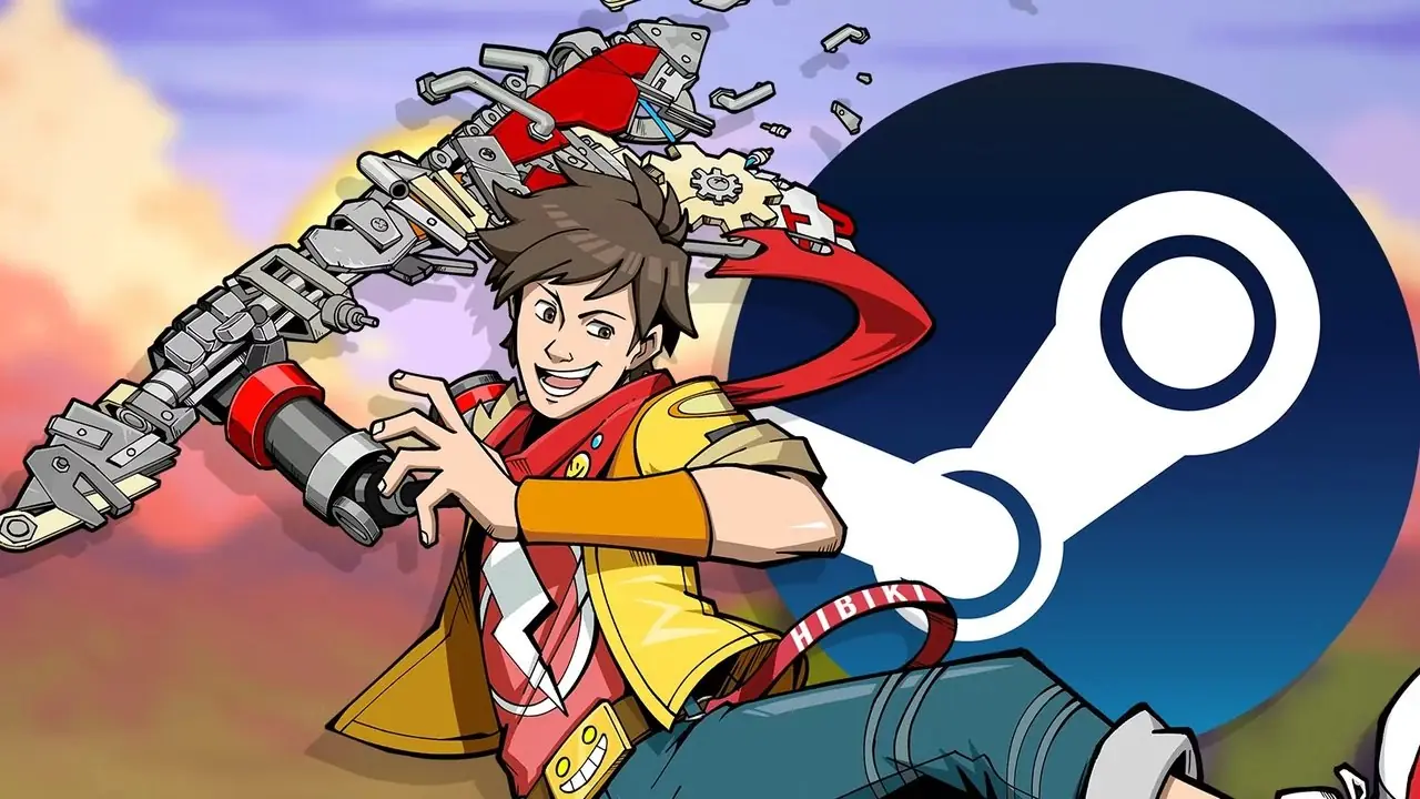 Captura de pantalla de Hi-Fi Rush y Steam Logo sobre Nocturne