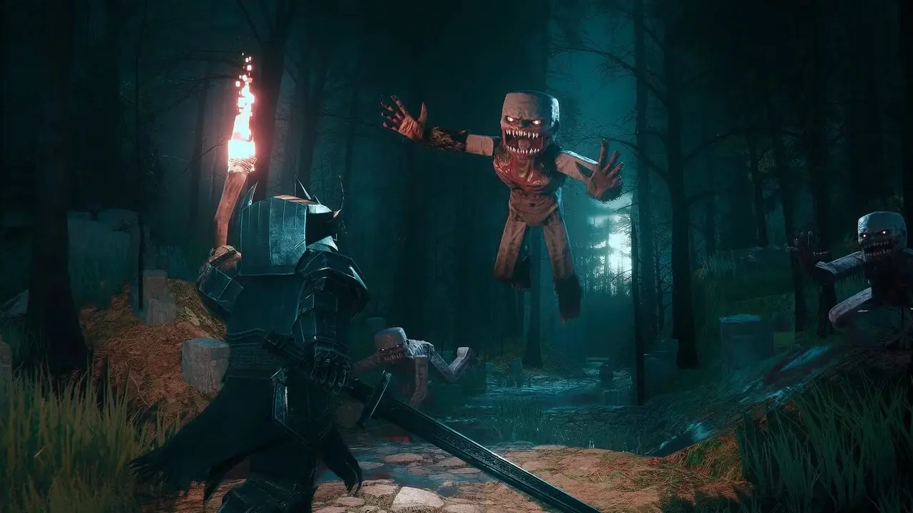 Ta nowa gra MMO na Steam łączy Elden Ring i Minecraft w przygodzie przypominającej duszę 1
