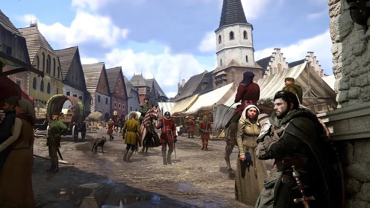 هنري يركب حصانًا في Kingdom Come: Delivery 2.