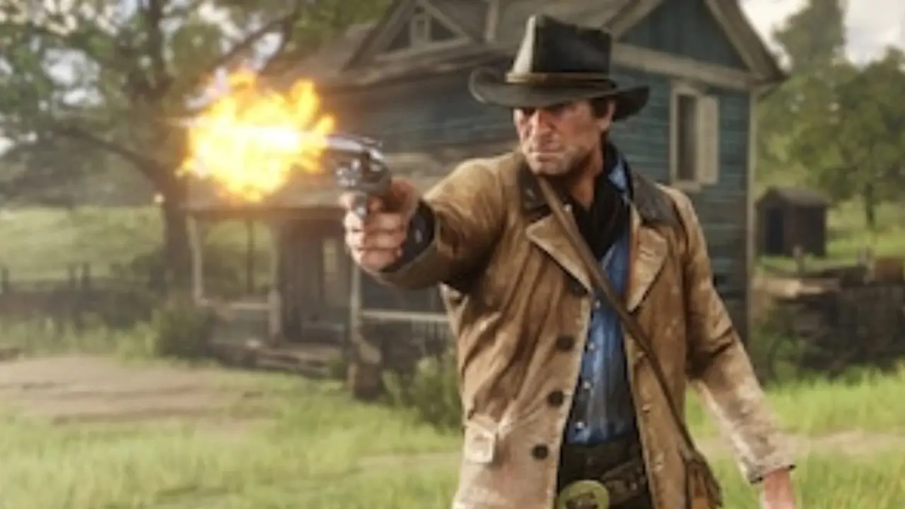 Arthur Morgan a caballo en RDR2.