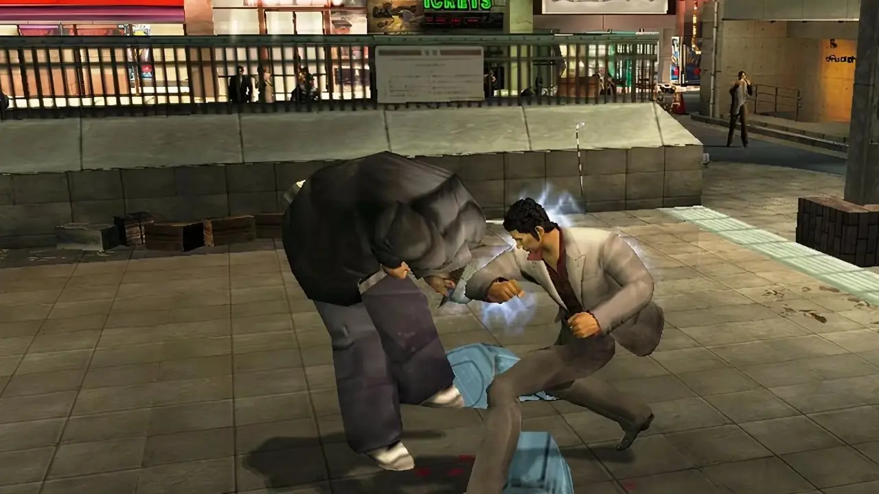 ワンダと巨像 (PS2) で巨像と対峙する