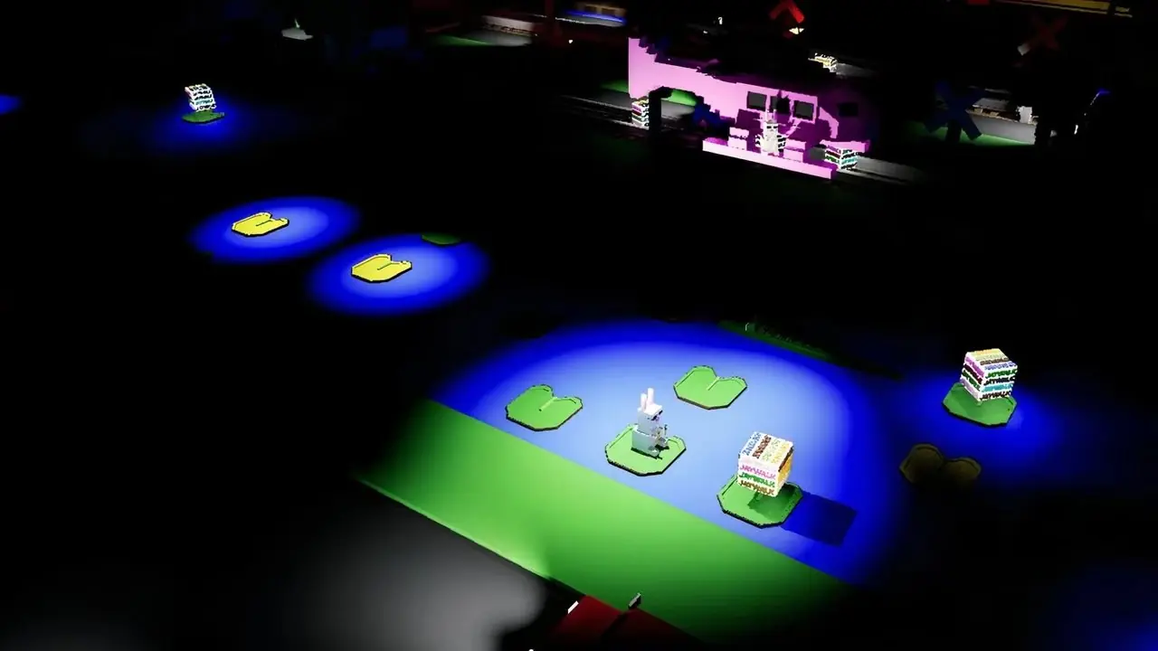 o modo noturno em jaywalk, um interminável arcade hopper.