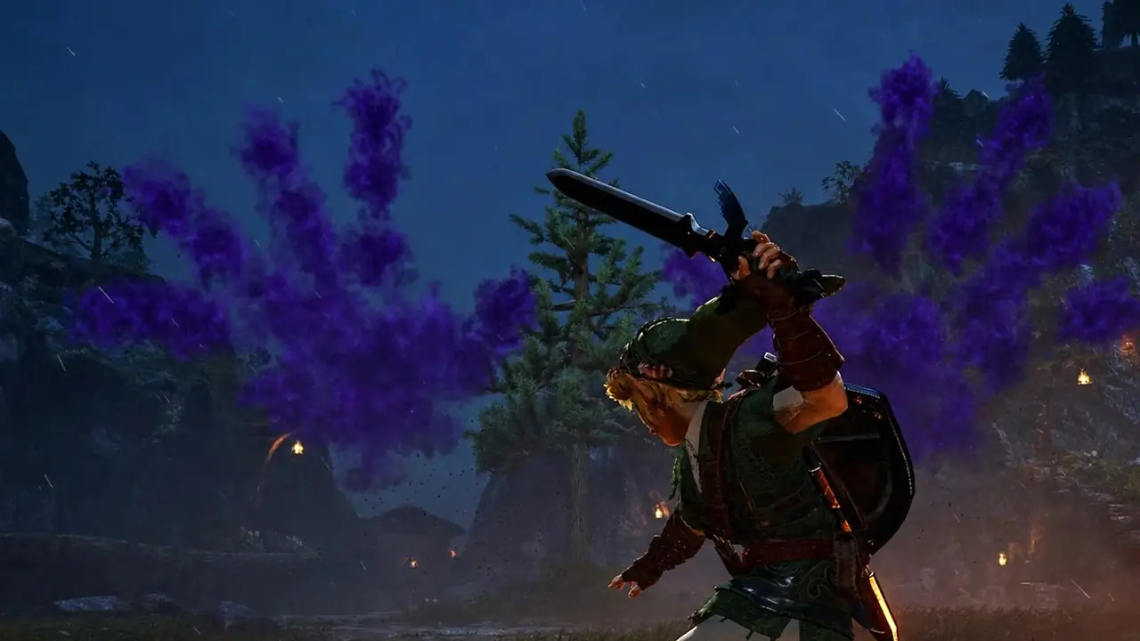 Stora Dodongo vrålar mot unga Link i Dodongo's Cavern fängelsehålan i Zelda Ocarina of Time-remaken på Switch 2