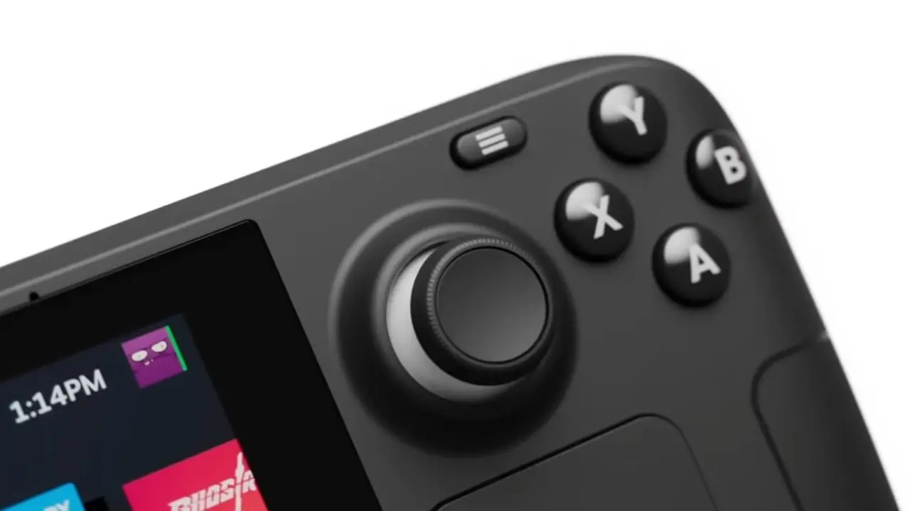 Het Steam Deck met een laadstation