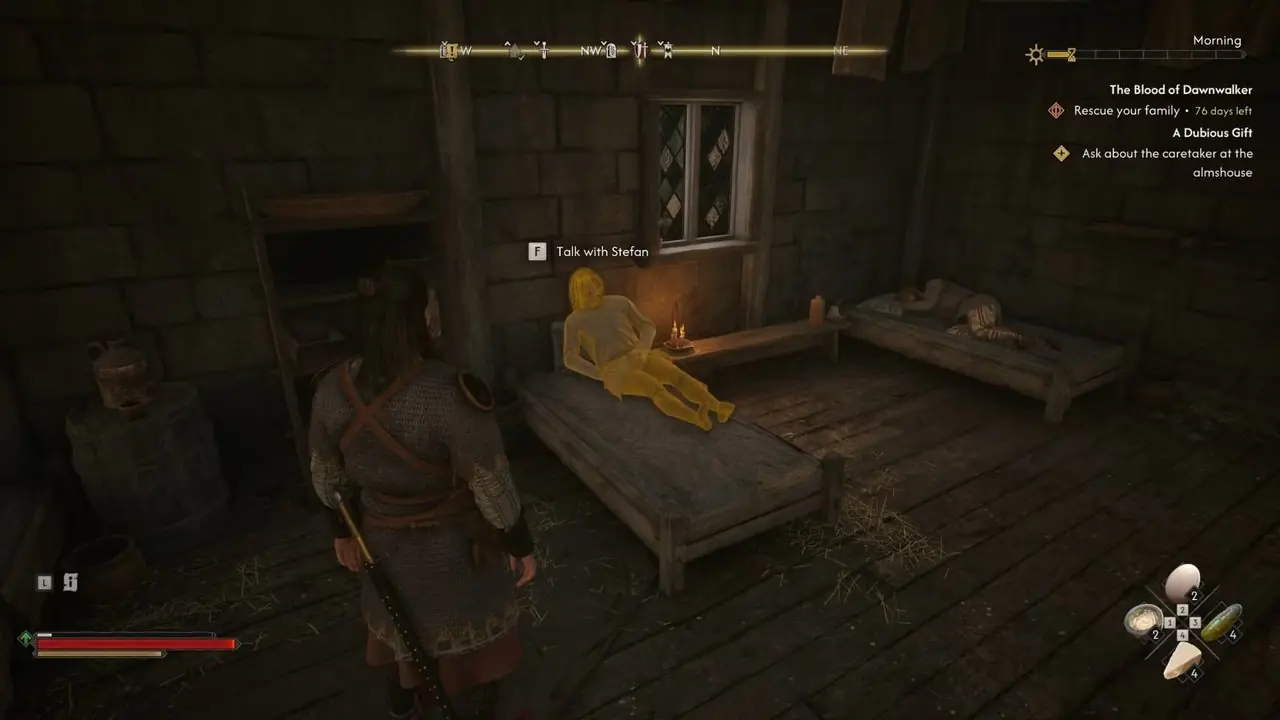 Een twijfelachtig geschenk Vraag naar de beheerder van het armenhuis Het bloed van Dawnwalker