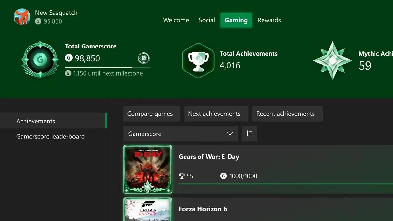 Osiągnięcia Xbox Mythic: oficjalne potwierdzenie 3